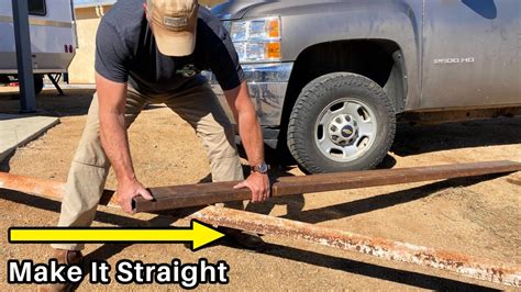 how to straighten a bent metal bracket|how to straighten steel.